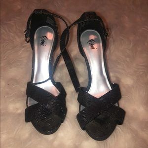 Black Sparkly Heels